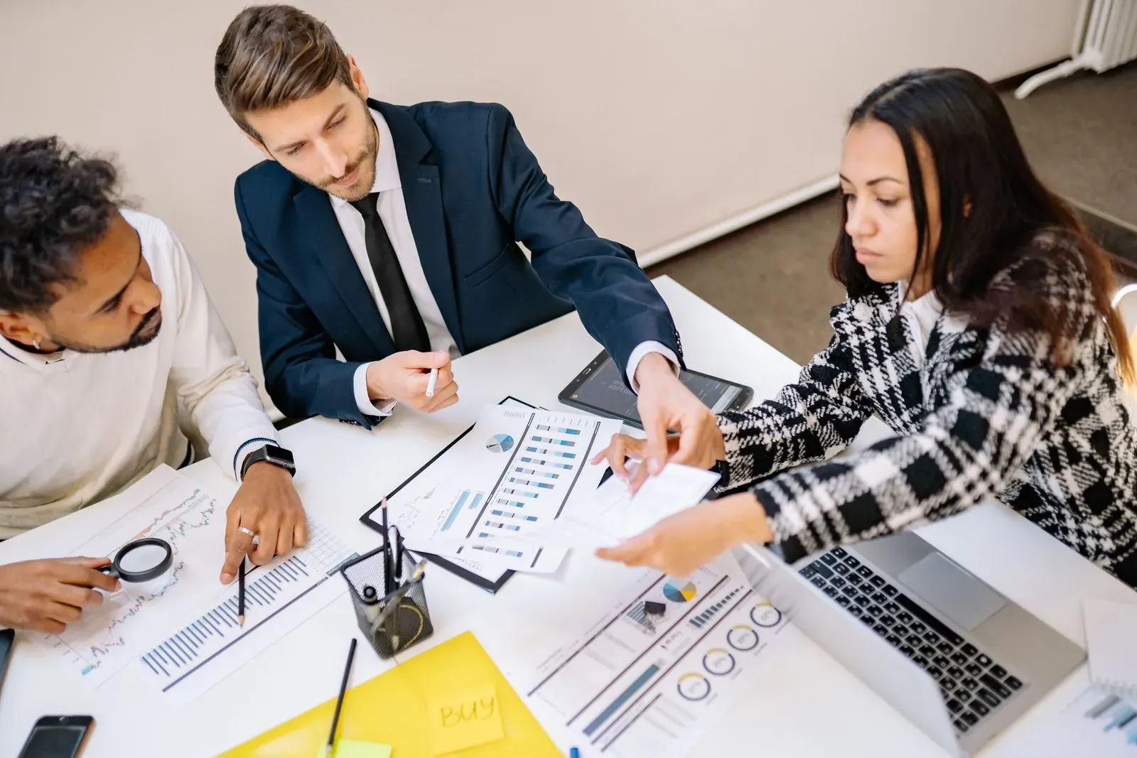 B2B team planning website priorities from a free action plan