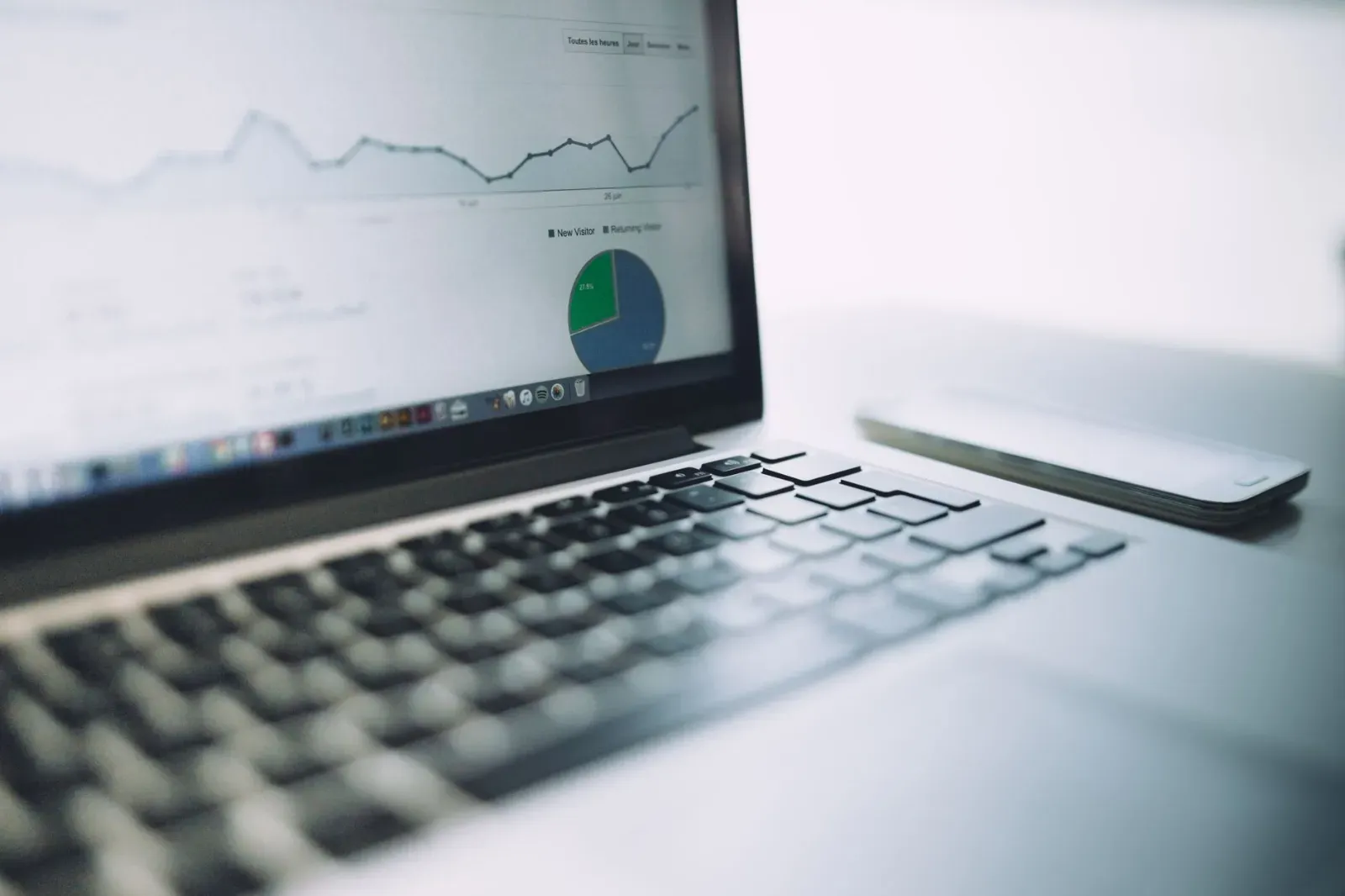 Tableau de bord CRM affichant les taux de conversion entre les étapes du tunnel de vente